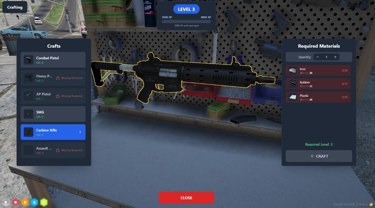 Crafting System | FiveM Script | Dynyx Scripts
