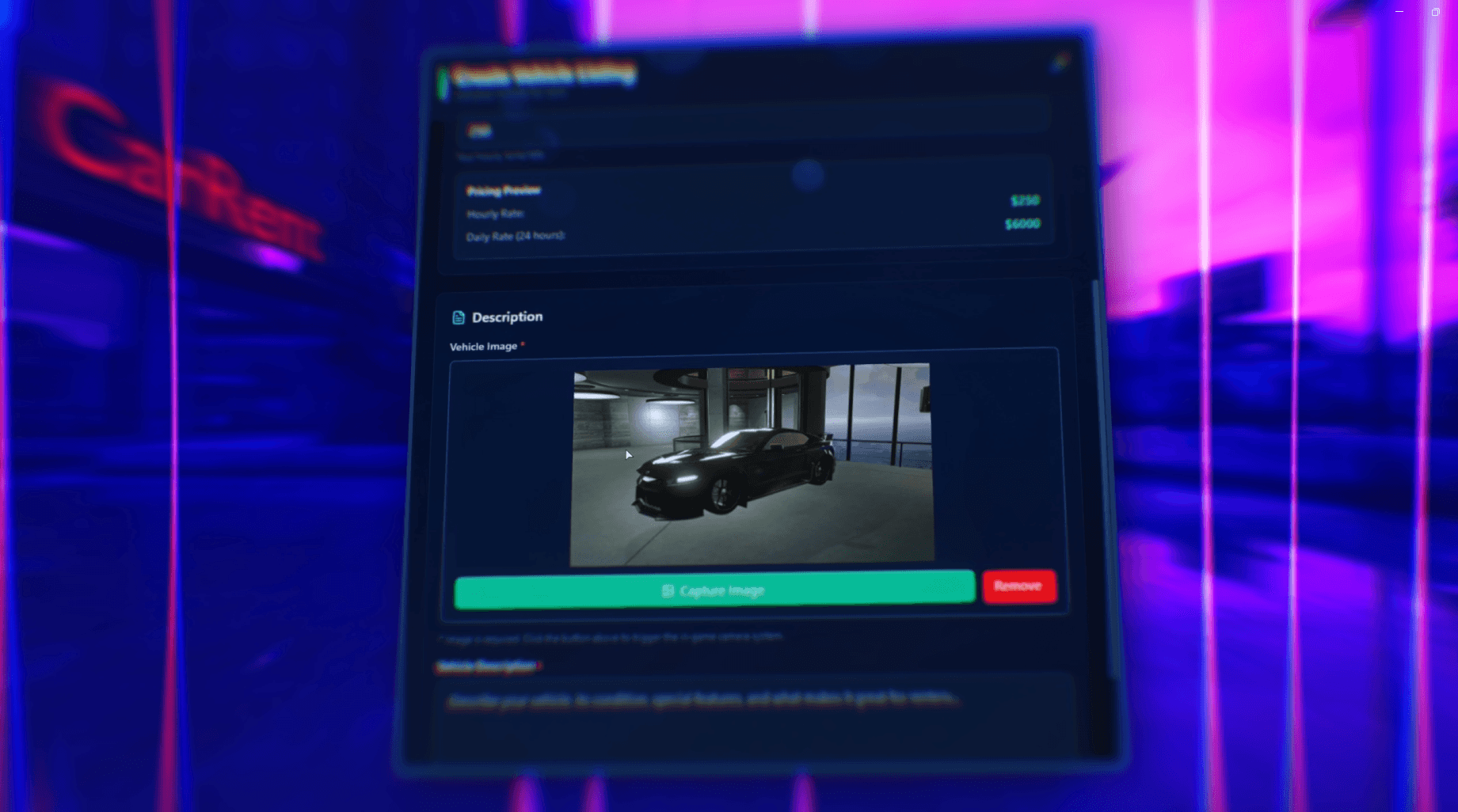 List Your Vehicle in Seconds