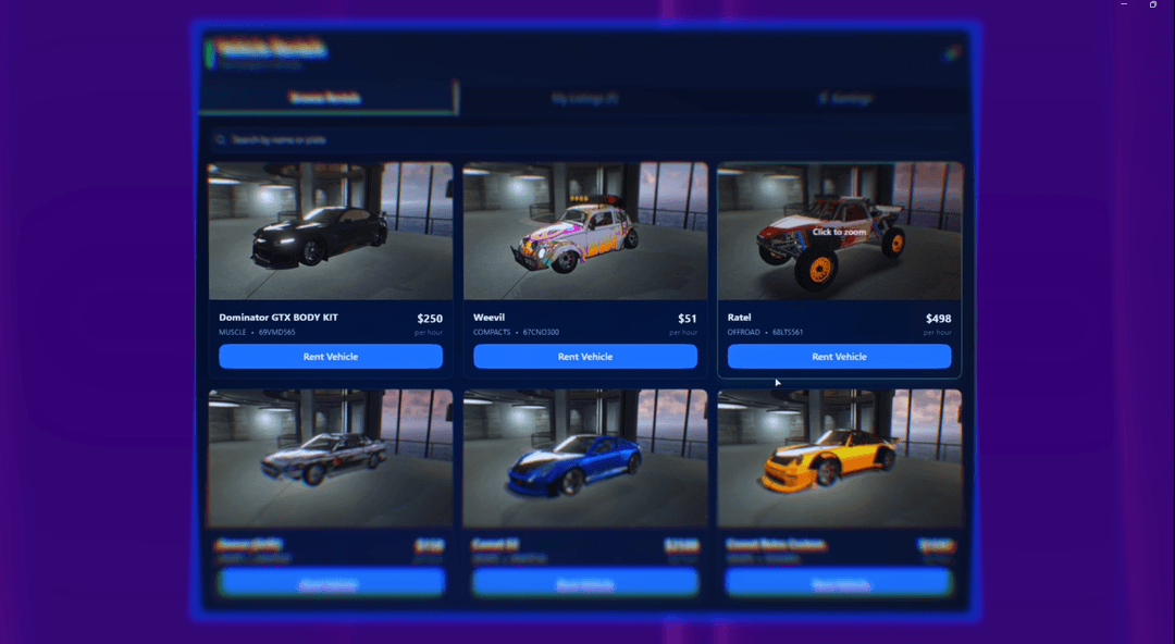 Vehicle Rentals V2 | FiveM Script | Dynyx Scripts