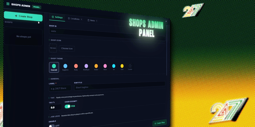 Shops Creator | FiveM Script | Dynyx Scripts