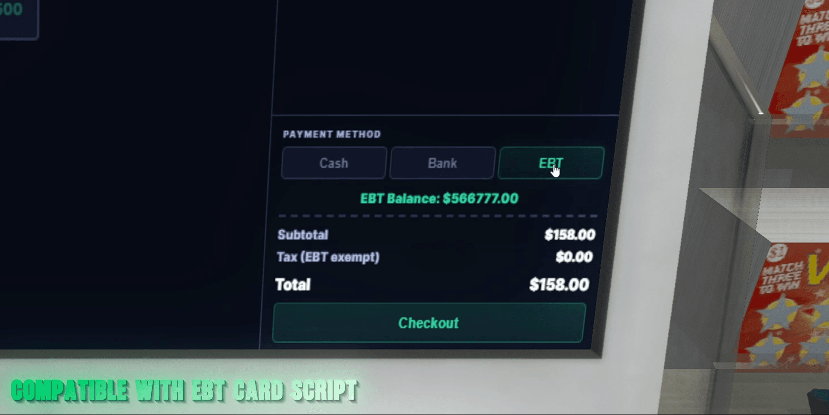 EBT Card Script Compatible
