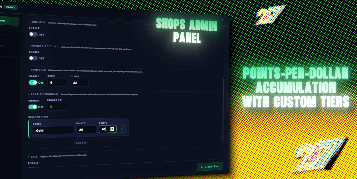 Shops Creator | FiveM Script | Dynyx Scripts