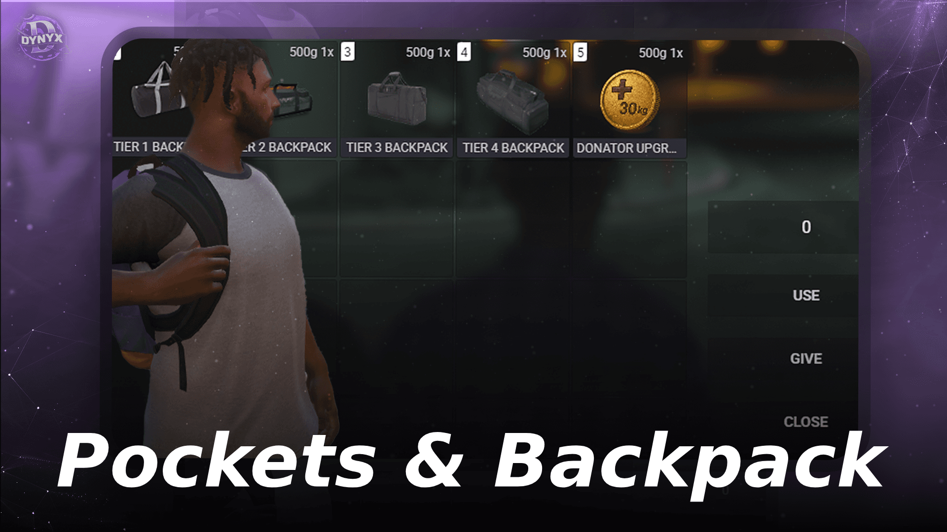 Pockets & Backpack System