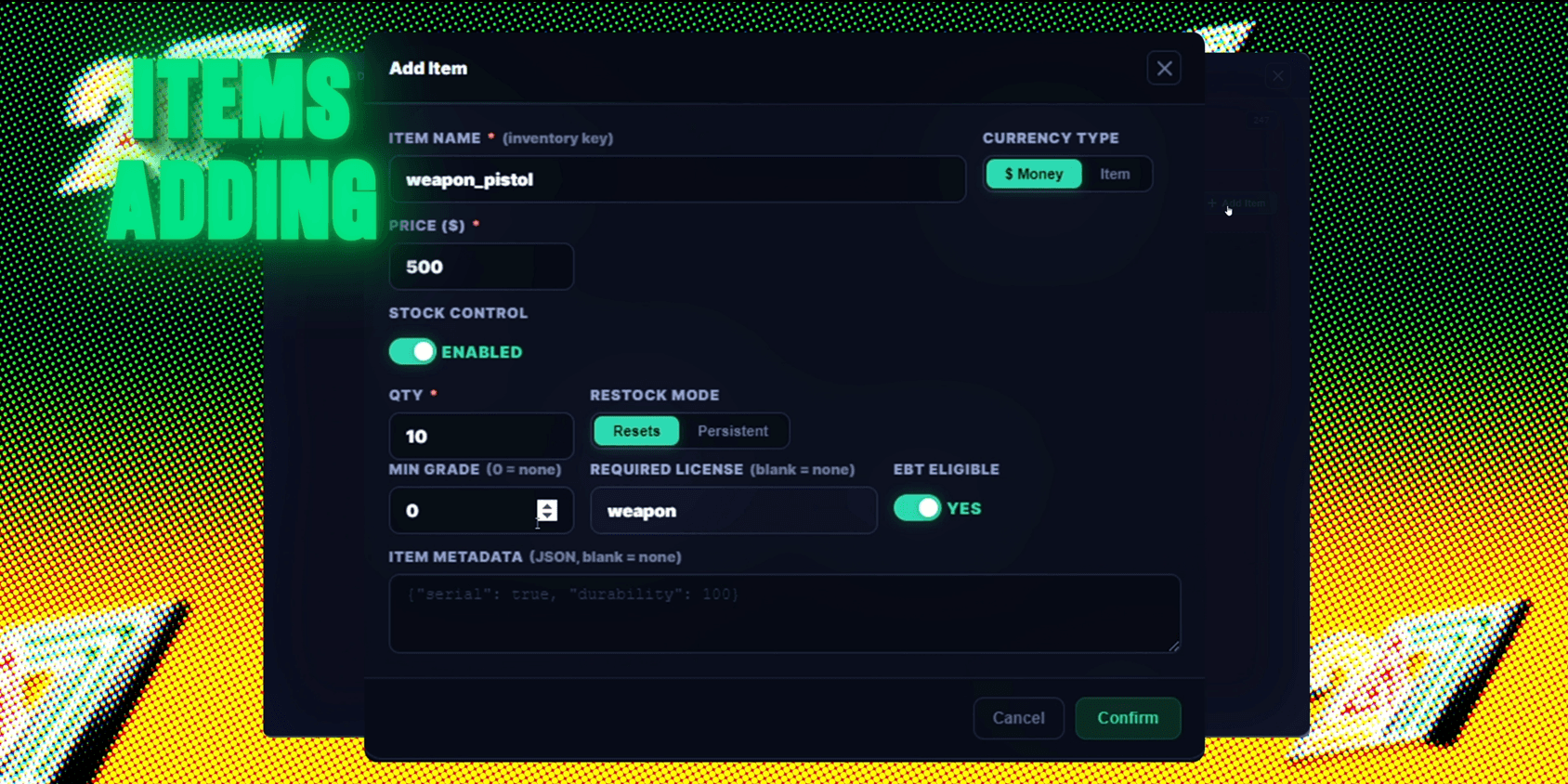Rims. Shop Script Shops Creator | FiveM Script | Dynyx Scripts